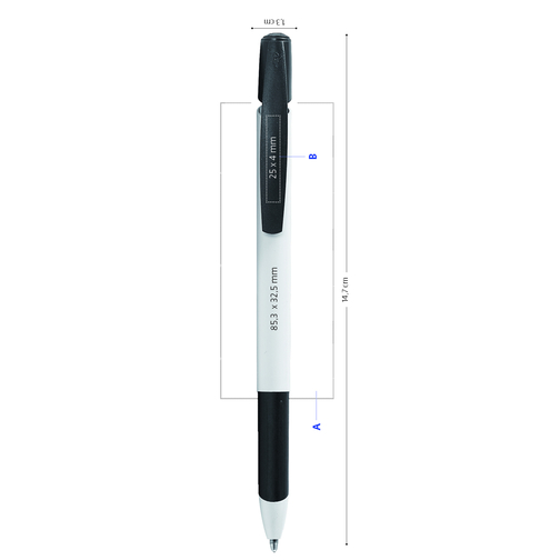 BIC® Media Clic Grip Digital Kugelschreiber , BiC, weiß/grün, Kunststoff, 1,30cm x 14,70cm (Länge x Breite), Bild 6