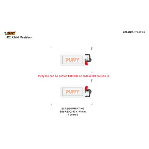 BIC® J25 Standard Feuerzeug , BiC, dunkelblau, Delrin®, Stahl, 2,20cm x 1,10cm x 6,20cm (Länge x Höhe x Breite), Bild 4