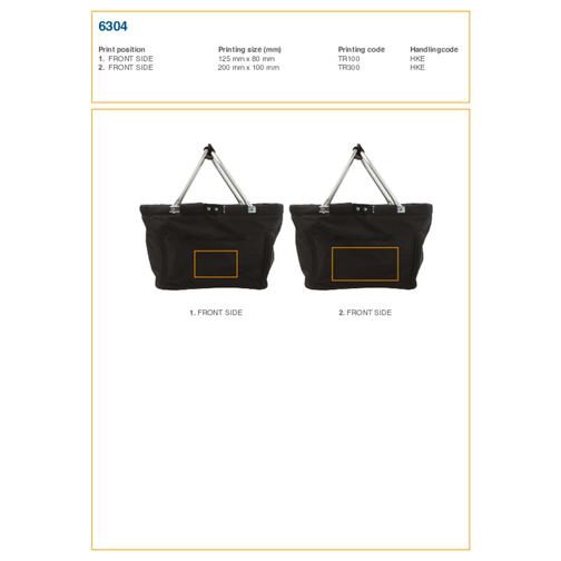 Panier pliable en polyester Nadine, Image 3