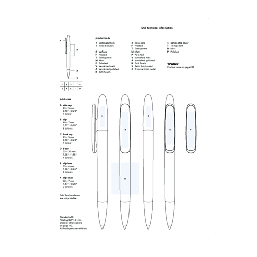 Prodir DS5 TTT Twist Kugelschreiber , Prodir, dunkelrot, Kunststoff, 14,30cm x 1,60cm (Länge x Breite), Bild 7