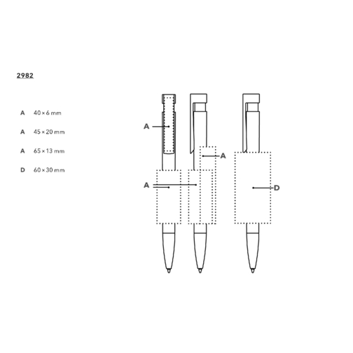 Dlugopis automatyczny Liberty Clear MTT Retractable Ballpoint Pen, Obraz 5