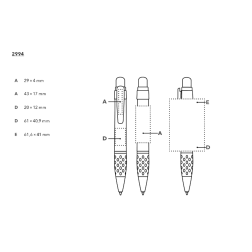 senator® Big Pen Polished Basic inntrekkbar kulepenn med inntrekkbar kulepenn, Bilde 5
