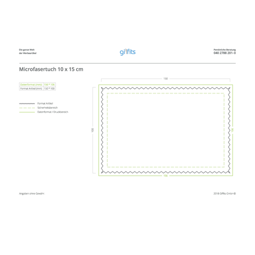 Ściereczki z mikrofibry 250 g/m², 10 x 15 cm, Obraz 4