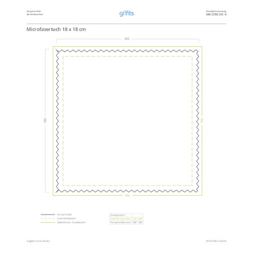 Ściereczki z mikrofibry 170 g/m², 18 x 18 cm, Obraz 4