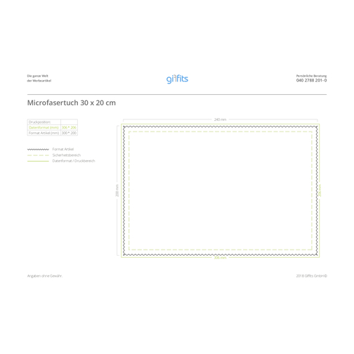 Ściereczki z mikrofibry 170 g/m², 20 x 30 cm, Obraz 4