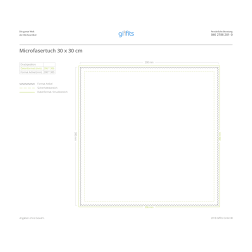 Ściereczki z mikrofibry 170 g/m², 30 x 30 cm, Obraz 4