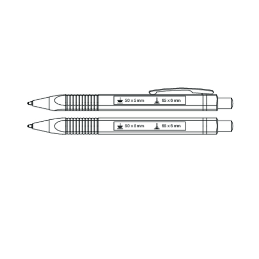 Kugelschreiber TRIANGLE SILBER , Ritter-Pen, silber, Aluminium, 14,10cm (Länge), Bild 6