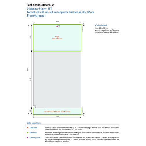 Planificateur de 3 mois 'Hit', Image 2