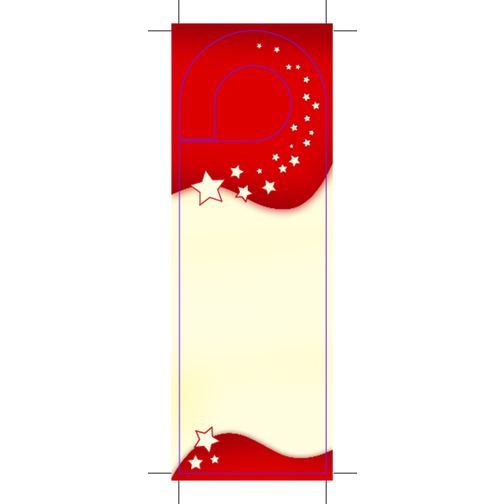 Türanhänger Sweet Welcome , rot, Papier, Staniol, Schokolade, 6,00cm x 0,50cm x 18,00cm (Länge x Höhe x Breite), Bild 3