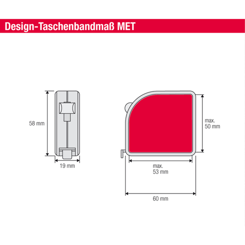 Metro tascabile MET 3 m, Immagine 3