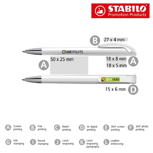 STABILO Prime Kugelschreiber , Stabilo, transparent grün, recycelter Kunststoff, 14,70cm x 1,60cm x 1,20cm (Länge x Höhe x Breite), Bild 4