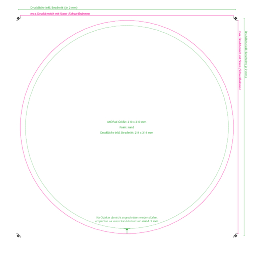 Alfombrilla AXOPAD® AXOTop 400, 21 cm redonda, 2,4 mm de grosor, Imagen 3