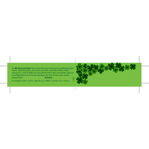 Reagenzglas Viel Glück , grün, Glas, Samen, Metall, Papier, 10,00cm (Höhe), Bild 2