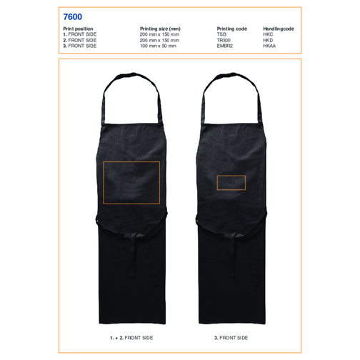 Tablier de cuisine en coton Misty, Image 3