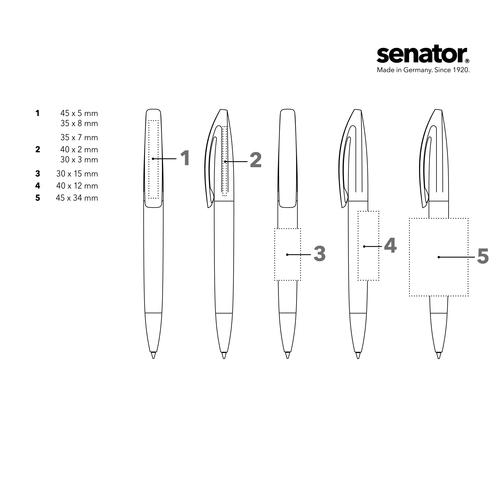 senator® Bridge Clear MT Twist Ballpoint Pen, Obraz 4