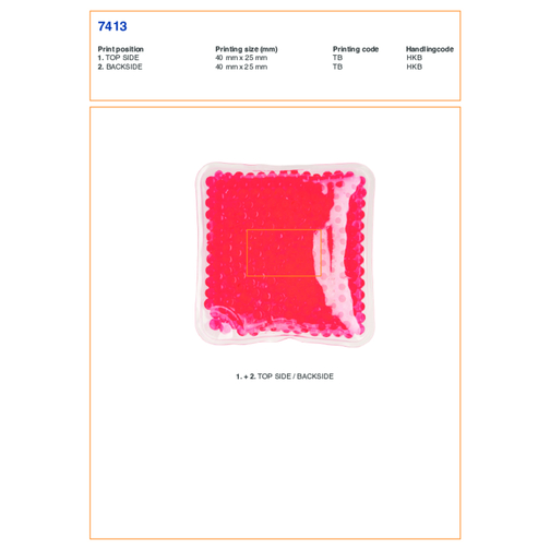 Cuscino refrigerante e riscaldante, in PVC Stephanie, Immagine 3