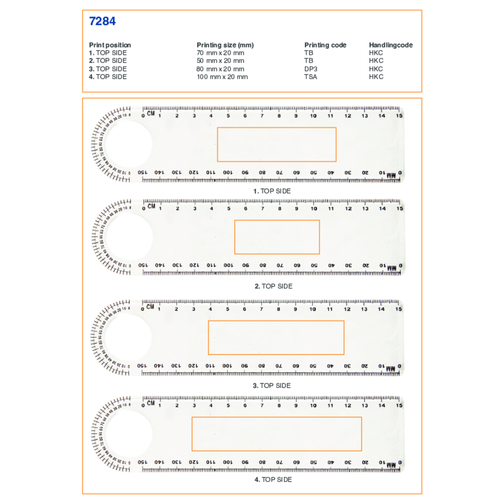 Règle en plastique de 15 cm Ashlyn, Image 4