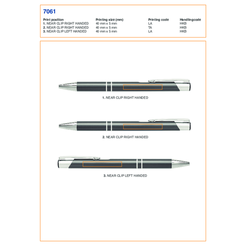 Stylo bille en aluminium Delia, Image 5