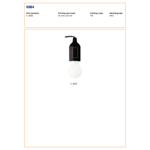 Lampe corde en ABS Kirby, Image 2