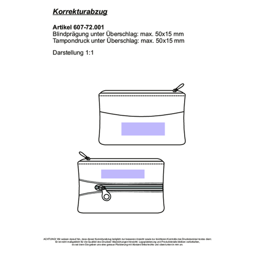 CreativDesign Schlüsseltasche 'Cover M' Schwarz , schwarz, Ziegenleder, 10,00cm x 7,00cm (Länge x Breite), Bild 2