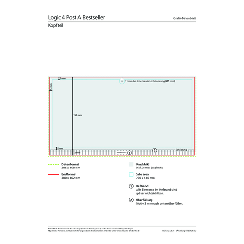 4-Monats-Kalender Logic 4 Bestseller , hellgrau, rot, Papier, 56,00cm x 30,00cm (Länge x Breite), Bild 3