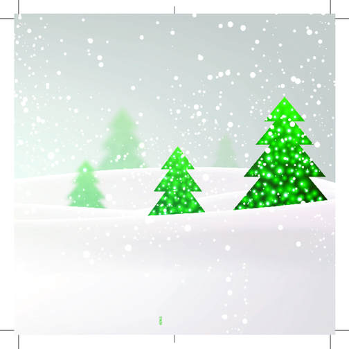 Weihnachtskarte Christbaum , grün, Papier, Samen, Seidenpapier, 10,50cm x 21,00cm (Länge x Breite), Bild 2