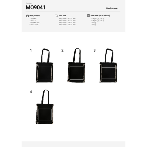 Moira , schwarz, Baumwolle, 38,00cm x 42,00cm (Länge x Breite), Bild 9