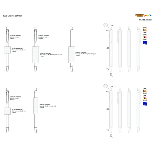 Penna a sfera BIC® Clic Stic Softfeel, Immagine 6