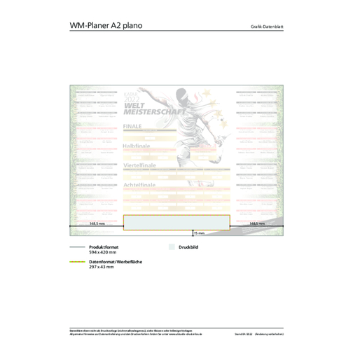 WM-Planer A2 Plano , individuell, Mattes Bilderdruckpapier, 42,00cm x 59,40cm (Länge x Breite), Bild 2