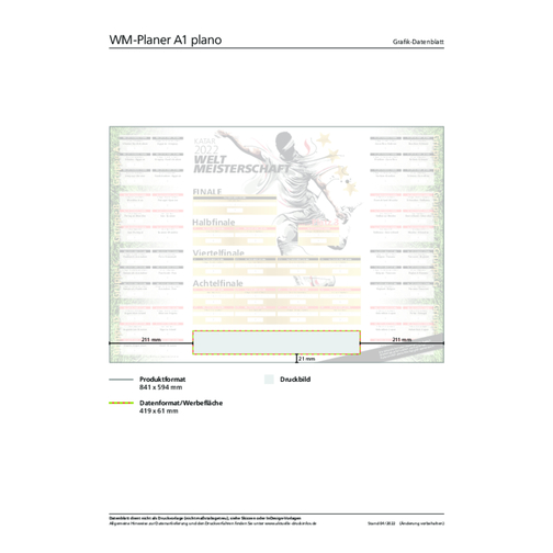 WM-Planer A1 Plano , individuell, Mattes Bilderdruckpapier, 59,40cm x 84,10cm (Länge x Breite), Bild 2