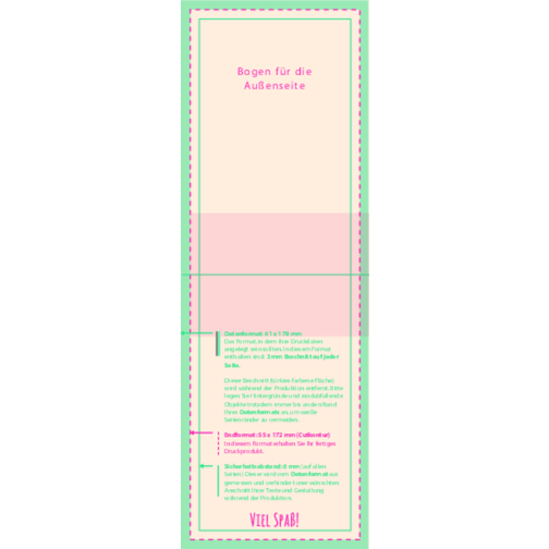Naschtasche Fußballrasen , Folientüte mit Kartonagenreiterr, 3,50cm x 8,60cm x 5,50cm (Länge x Höhe x Breite), Bild 2