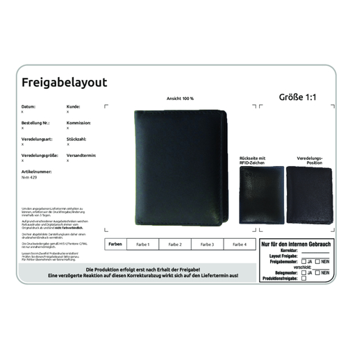 RFID Leder-Etui In Kompaktem Format Für Bis Zu 8 Karten , schwarz, Lammleder, 10,00cm x 1,80cm x 8,00cm (Länge x Höhe x Breite), Bild 6