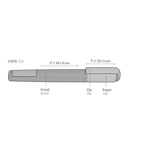 LIQEO HIGHLIGHTER PEN , uma, neonorange, Kunststoff, 12,35cm (Länge), Bild 2