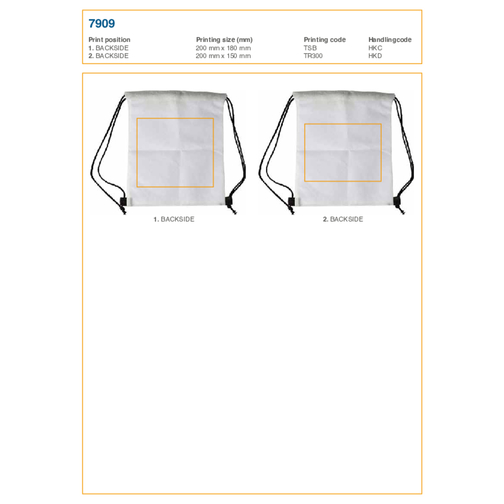 Sac à dos en non-tissé 80 g/m² Santino, Image 4