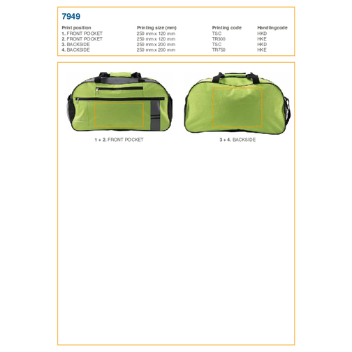 Sac de sport en polyester Corinne, Image 2