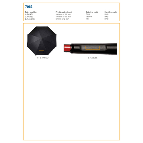 Parapluie réversible Constance, Image 3