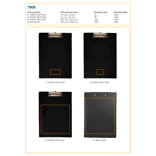 Clipboard A4 en plastique Nushi, Image 5