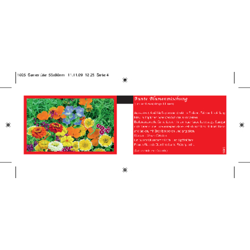 Woreczek z nasionami kolorowa mieszanka kwiatowa, Obraz 3