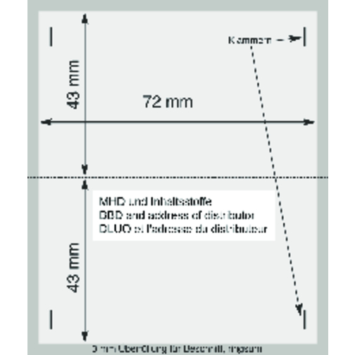 Pfefferpäckchen , schwarz, Folie, Papier, Gewürz, 7,20cm x 1,50cm x 12,00cm (Länge x Höhe x Breite), Bild 3