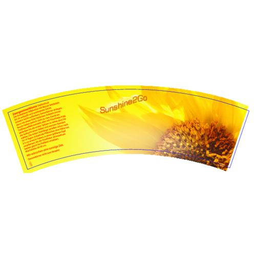 Sunshine 2Go , gelb, Papier, Folie, Samen, Kokosfaser, Kunststoff, 4,50cm (Höhe), Bild 4