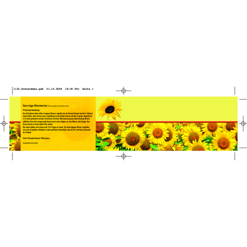 Sonnen-Dose , gelb, Metall, Kokosfaser, Folie, Samen, Kunststoff, Papier, 5,80cm (Höhe), Bild 2