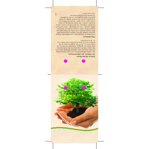 Pflanze Deinen Baum Kleines Natur-Säckchen , natur, Jute, Ton, Folie, Samen, Papier, Bast, 10,00cm x 5,00cm x 14,00cm (Länge x Höhe x Breite), Bild 2