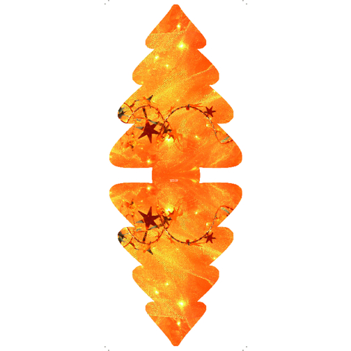 Klappkärtchen Weihnachtsbaum , weiss, Papier, Folie, Tee, 9,00cm x 11,80cm (Länge x Breite), Bild 2
