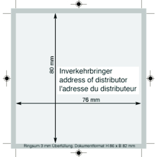 Heartbreaker-Päckchen , weiß, Papier, Edelstahl, Gummi, Folie, 8,00cm x 0,40cm x 8,00cm (Länge x Höhe x Breite), Bild 3