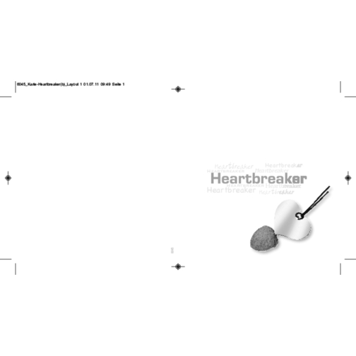 Weihnachtskarte Heartbreaker , weiß, Papier, Edelstahl, Gummi, 12,00cm x 12,00cm (Länge x Breite), Bild 2