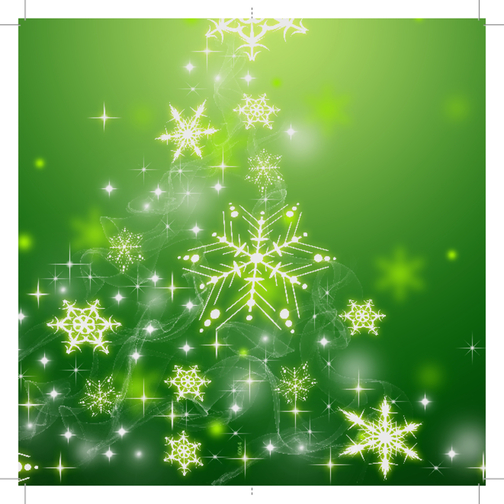 Weihnachtskarte Goldene Weihnachtsstimmung , grün, Papier,  Aluminium,  Metall, 10,50cm x 21,00cm (Länge x Breite), Bild 5