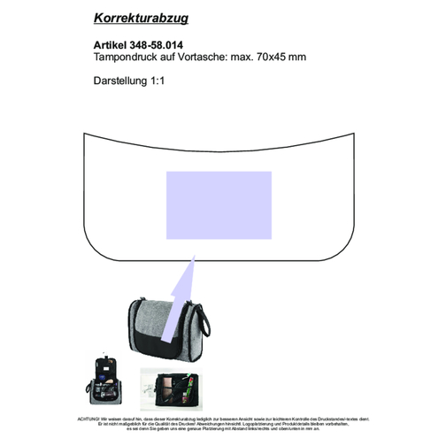 Blackmaxx® Kosmetiktasche 'MetropolitanMultiTravel' , anthrazit/schwarz, Kunststoff, 28,00cm x 9,50cm x 26,80cm (Länge x Höhe x Breite), Bild 2