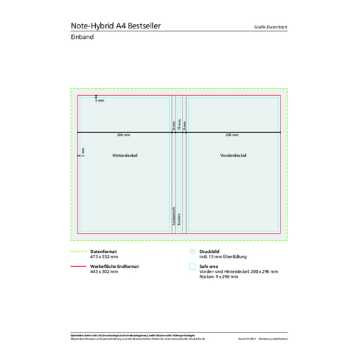 Livre Calendrier Note-Hybride A4 Bestseller, 4C-Digital, matte, Image 3