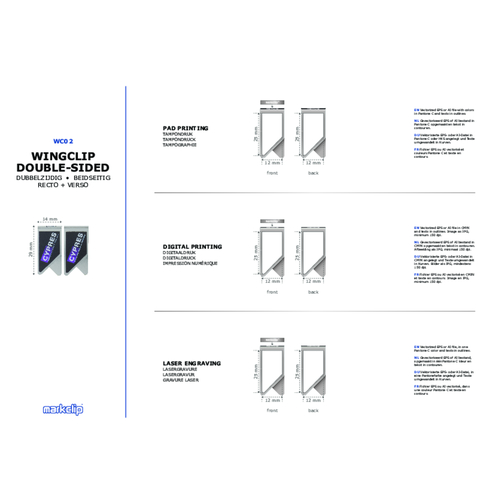 Paperclip Wingclip Double Sided, Image 6