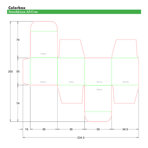 Color Merci Mini-Box - Dunkelgrün , Storck, dunkelgrün, Pappe, 5,50cm x 5,50cm x 5,50cm (Länge x Höhe x Breite), Bild 3